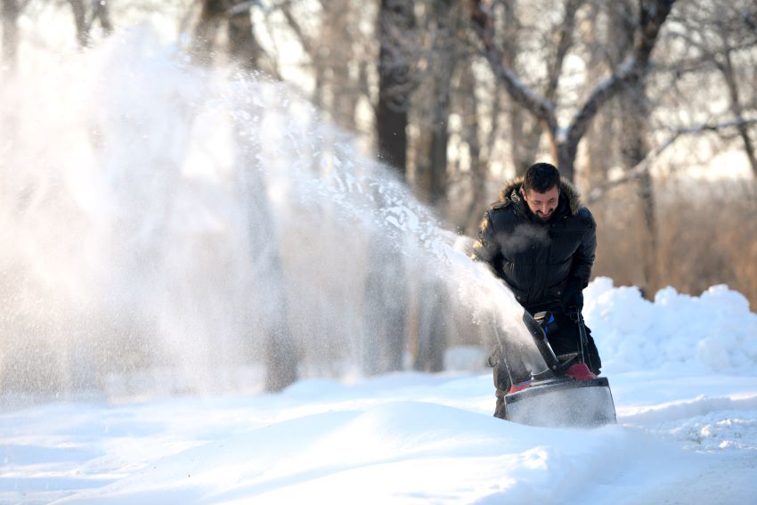 snow-blowing